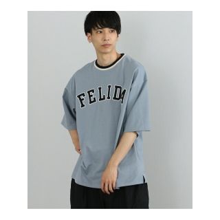 ビームス(BEAMS)の【SMOKE_BLUE】BEAMS HEART / レタード ビッグ Tシャツ(Tシャツ/カットソー(半袖/袖なし))