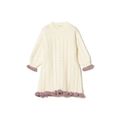 【ECRU】【150】BEAMS mini / カラーフリル ケーブル ワンピース (90~150cm)
