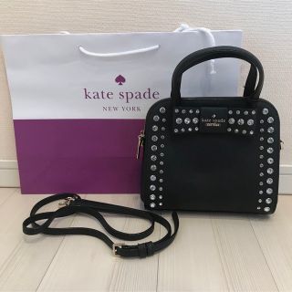 ケイトスペードニューヨーク(kate spade new york)の【新品】 kate spade WKRU4769  リボン ビジュー　バッグ(ショルダーバッグ)