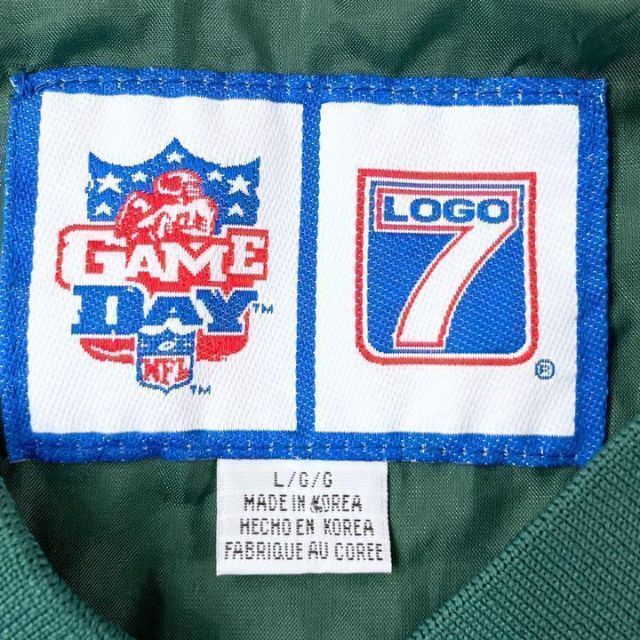 NFL 90s グリーンベイ・パッカーズ 刺繍プルオーバーナイロンジャケット