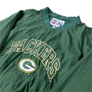 NFLグリーンベイパッカーズ プルオーバー ナイロンジャケット 美品