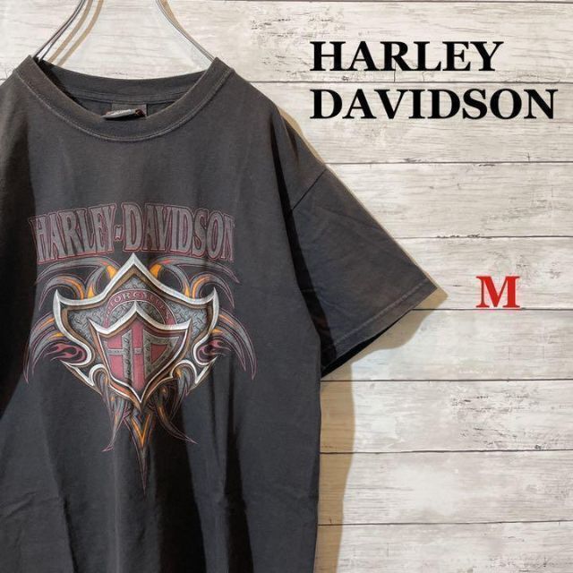 HARLEY DAVIDSON ビッグプリント半袖Tシャツ