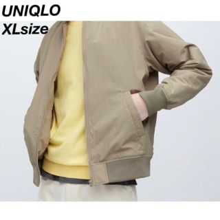 ユニクロ(UNIQLO)のUNIQLO  春秋冬用　撥水加工襟立ちブルゾン　リラックスフィット　XLサイズ(ブルゾン)