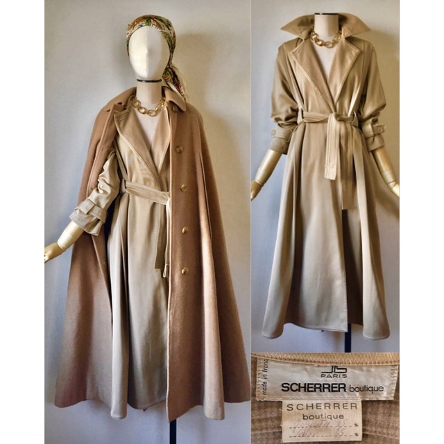 70s JEAN LOUIS SCHERRER Trench Coat フランス