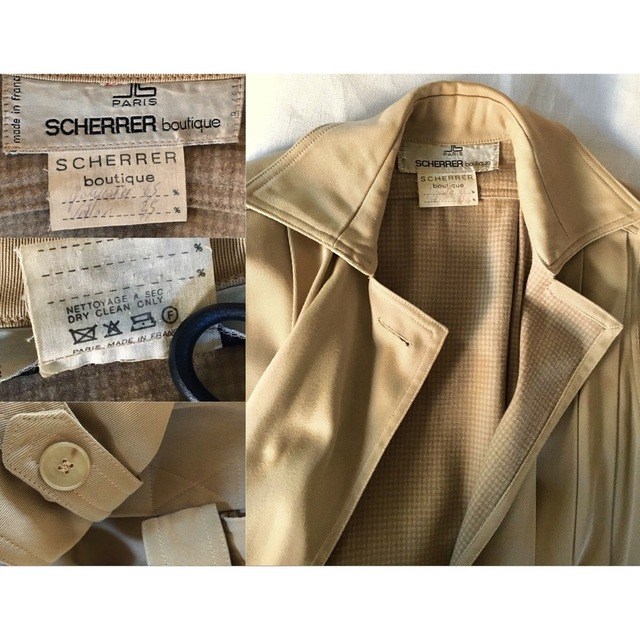 FUMIKA_UCHIDA(フミカウチダ)の70s JEAN LOUIS SCHERRER Trench Coat フランス レディースのジャケット/アウター(トレンチコート)の商品写真