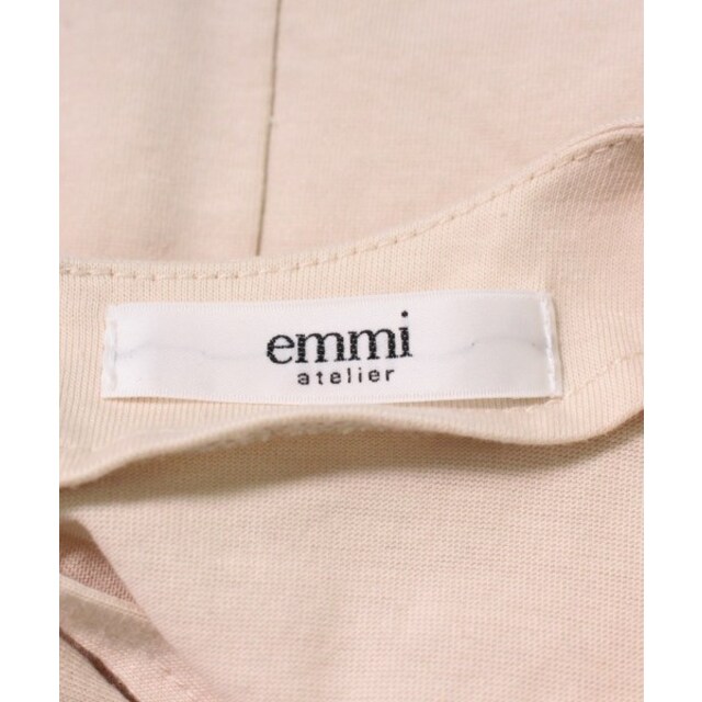 emmi atelier(エミアトリエ)のemmi atelier ワンピース 0(XS位) ベージュxピンク 【古着】【中古】 レディースのワンピース(ひざ丈ワンピース)の商品写真