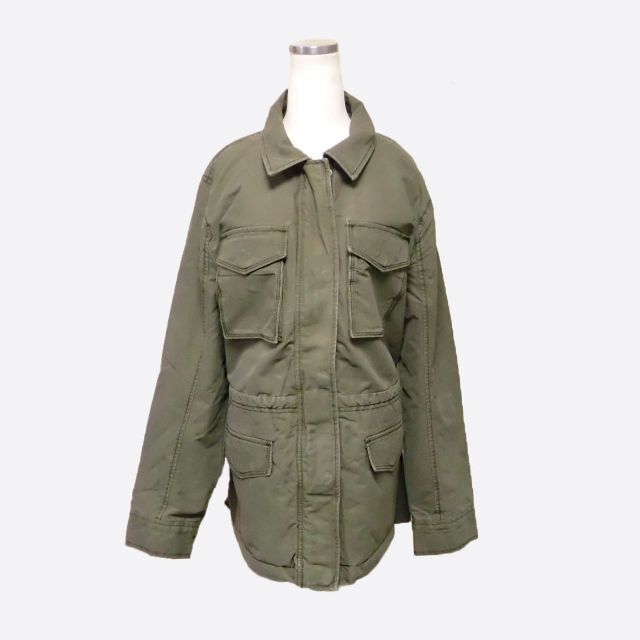 ★新品★アバクロンビー&フィッチ★裏シェルパミリタリーJKT(Olive/XL)