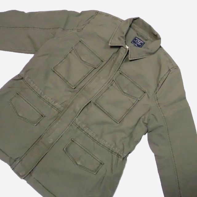 Abercrombie&Fitch(アバクロンビーアンドフィッチ)の★新品★アバクロンビー&フィッチ★裏シェルパミリタリーJKT(Olive/XL) レディースのジャケット/アウター(ミリタリージャケット)の商品写真