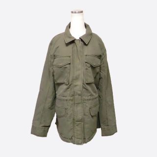 アバクロンビーアンドフィッチ(Abercrombie&Fitch)の★新品★アバクロンビー&フィッチ★裏シェルパミリタリーJKT(Olive/XL)(ミリタリージャケット)