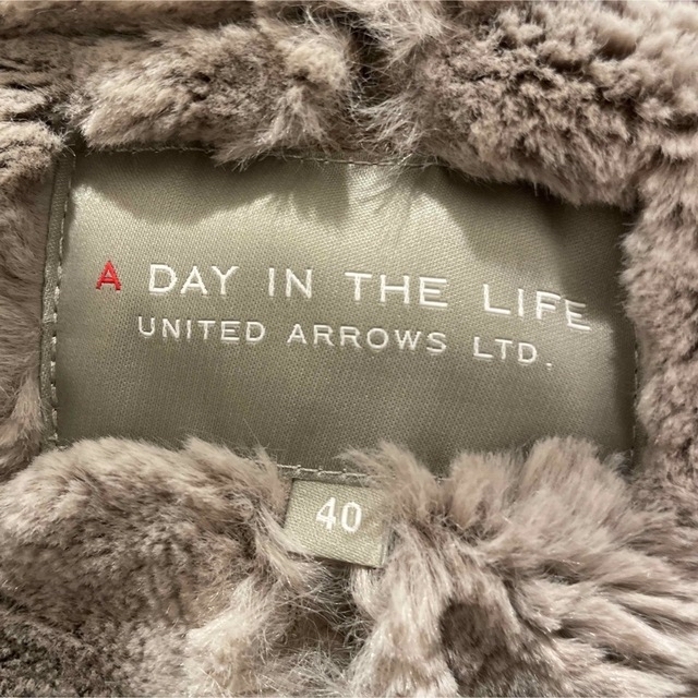 UNITED ARROWS LTD. OUTLET(ユナイテッドアローズアウトレット)の【United Arrows】フード付ムートンロングコート レディースのジャケット/アウター(ロングコート)の商品写真