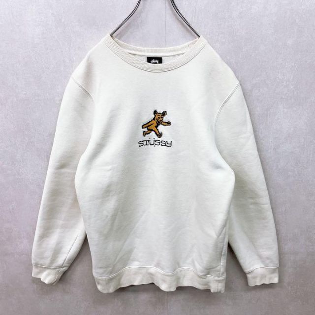 【即完売】ステューシー クマ 刺繍 プリント スウェット