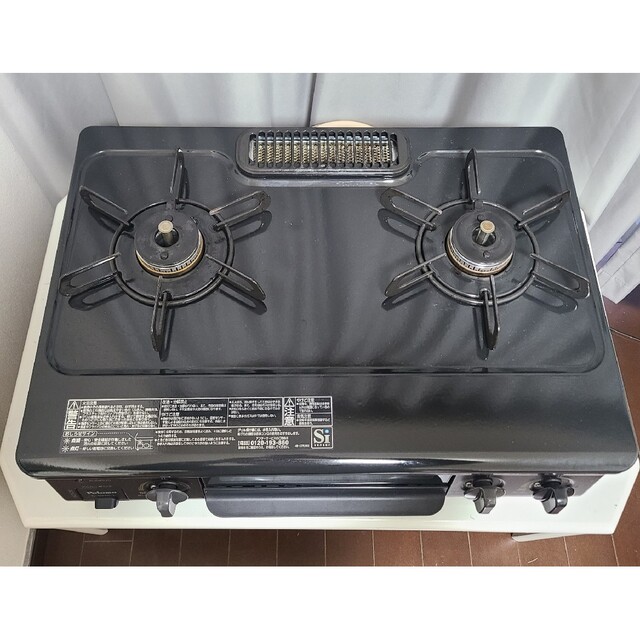 定番スタイル 都市ガス パロマ ガスコンロIC-S37K-L ※ラック付き