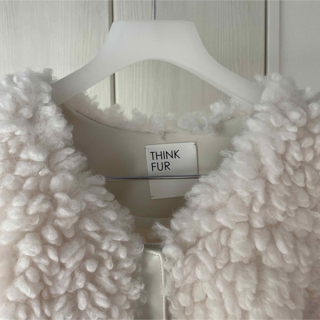 Drawer(ドゥロワー)の【THINK FUR】 Popcorn Fur Raglan Jacket レディースのジャケット/アウター(毛皮/ファーコート)の商品写真