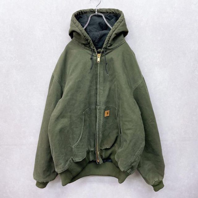 肩幅61cmcarhartt  アクティブジャケット3XL  希少カラー　ヴィンテージ