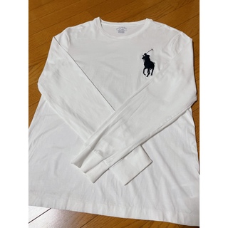 ポロラルフローレン(POLO RALPH LAUREN)のポロラルフローレン　ビッグポニー長袖Tシャツ　白M 175/96A(Tシャツ/カットソー(七分/長袖))