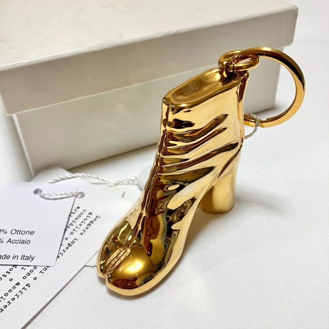 新品 19aw マルジェラ タビ ブーツ キーホルダー 金　0023 Maison Martin Margiela - 新品 19aw マルジェラ タビ ブーツ