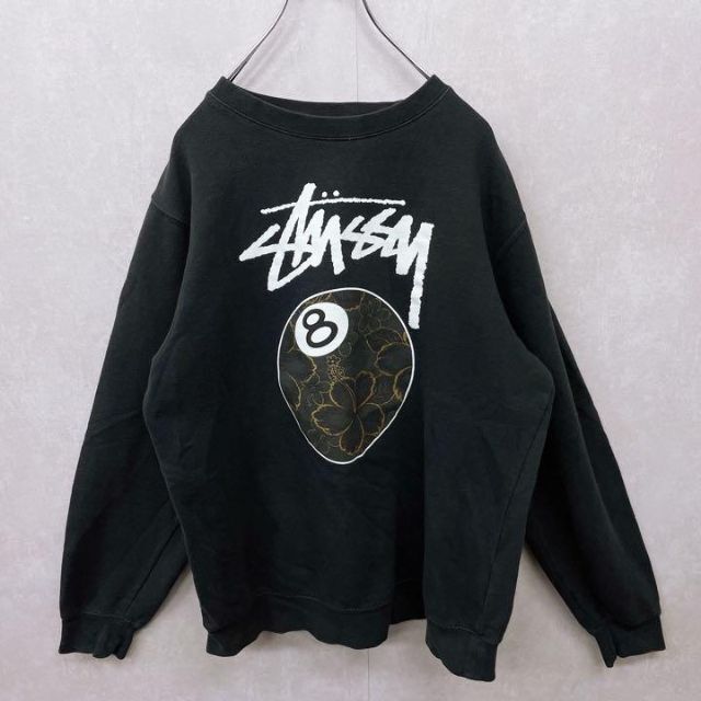 STUSSY - 【人気】ステューシー 8ボールスウェット ブラック 黒の通販
