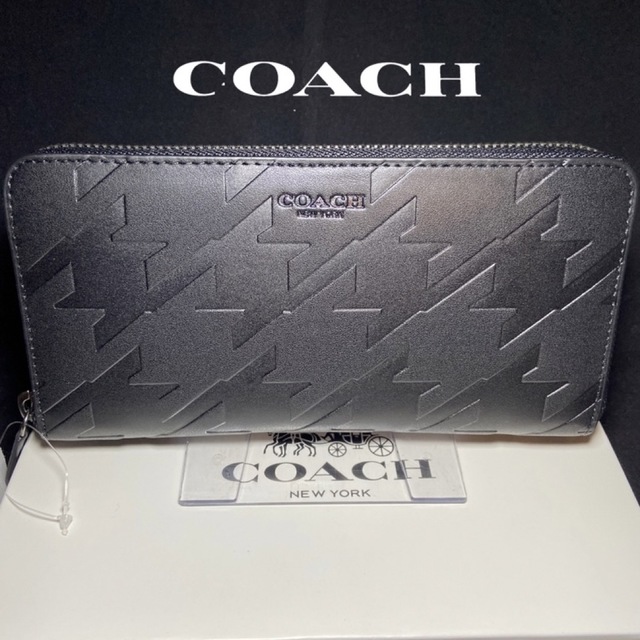 売れ筋】 COACH - 贈り物にも☆コーチ 財布 大人の逸品！烏格子柄