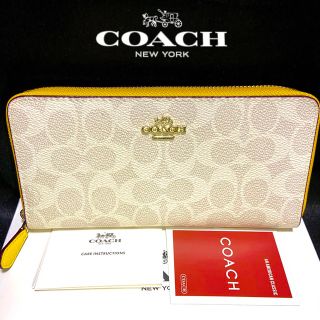 コーチ(COACH)の贈り物にも☆コーチ 財布 ハッピーカラーイエローエッジ (財布)