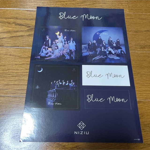 NiziU『Blue Moon』ステッカーシート&シリアルナンバー3枚 1