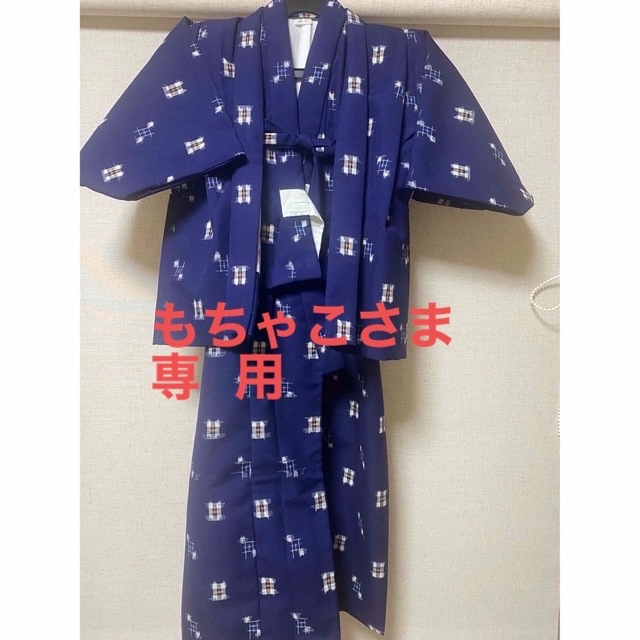 男児ウール着物　アンサンブル　既製品 キッズ/ベビー/マタニティのキッズ服男の子用(90cm~)(和服/着物)の商品写真