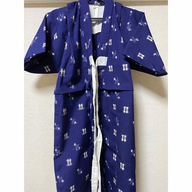 男児ウール着物　アンサンブル　既製品 キッズ/ベビー/マタニティのキッズ服男の子用(90cm~)(和服/着物)の商品写真