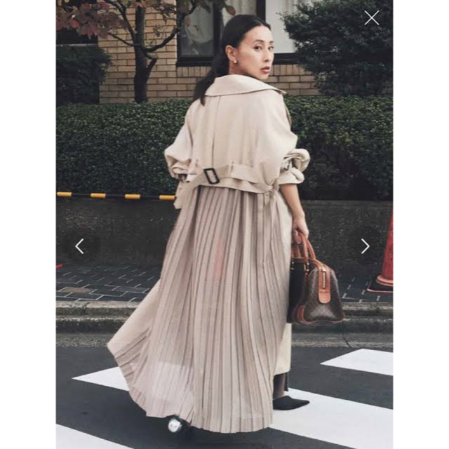 ameri SEE THROUGH BACK PLEATS TRENCH - charterglobal.com