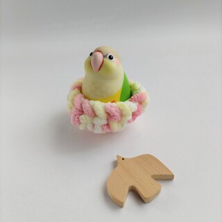 鳥用ベッドミニサイズ（カラー・ピンク系）(おもちゃ/ペット小物)