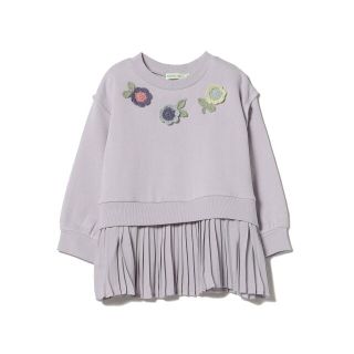 ビームスアウトレット(BEAMS OUTLET)の【PINK_PURPLE】BEAMS mini / オハナ クロシェ レイヤードプルオーバー (90~150cm)(Tシャツ/カットソー)