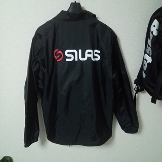 サイラス(SILAS)のSILAS　オールドロゴ　コーチジャケット　黒(ナイロンジャケット)