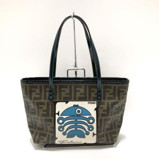 フェンディ(FENDI)のフェンディ ハンドバッグ美品  ズッカ柄(ハンドバッグ)