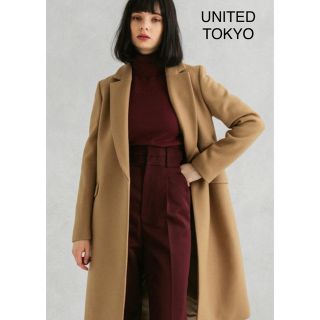 UNITED TOKYO カシミヤ混 チェスターコート 淡色女子 完売品 防寒