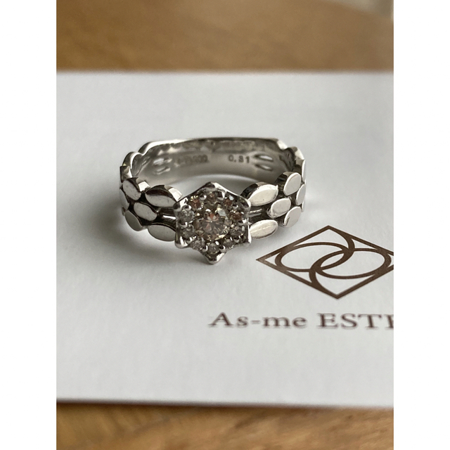 最適な価格 Aoyama Vendome - 0.31ct Pt900ダイヤモンドリング ESTELLE リング(指輪)