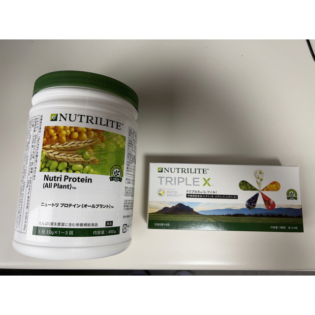 健康食品Amway NUTRILITE TRIPLE X + Nutri Protein