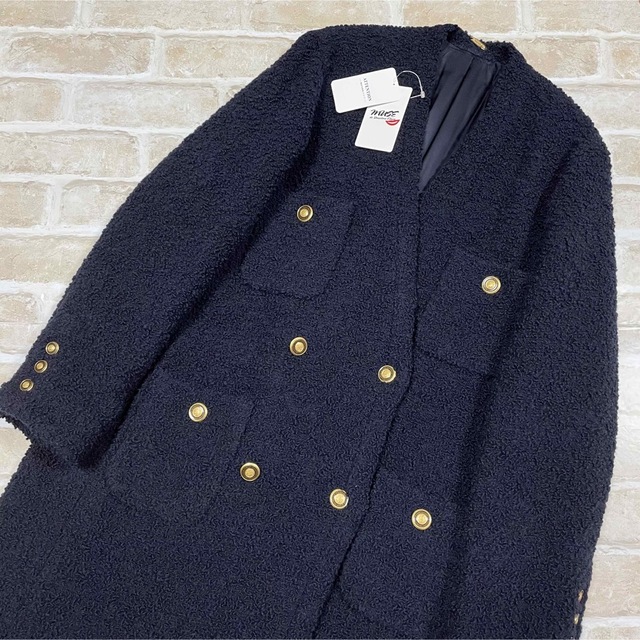 新品 MUSE Deuxieme Classe tweed Vネック ジャケット