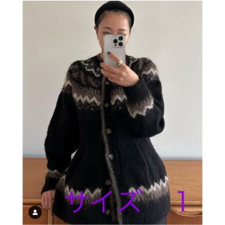 クラネ(CLANE)のCLANE NORDIC WEST SHAPE CARDIGAN サイズ1 (カーディガン)