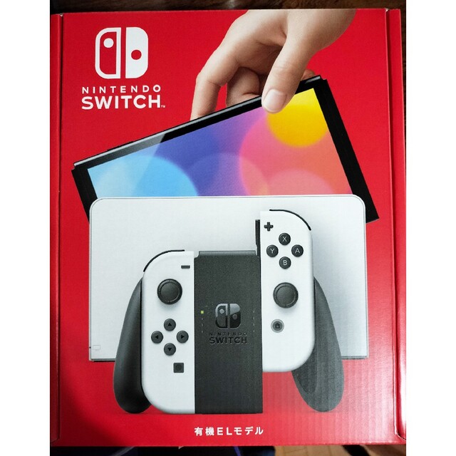 Nintendo Switch(ニンテンドースイッチ)の新品未開封 Nintendo Switch 有機EL ホワイト 本体 エンタメ/ホビーのゲームソフト/ゲーム機本体(家庭用ゲーム機本体)の商品写真