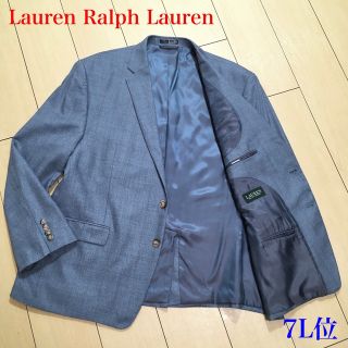 ラルフローレン(Ralph Lauren)の極美品★大きいサイズ★ラルフローレン【シルク混】チェック織ジャケット A113(テーラードジャケット)