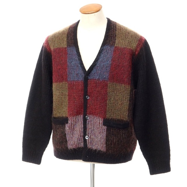 supreme grid mohair cardigan モヘア　カーディガン