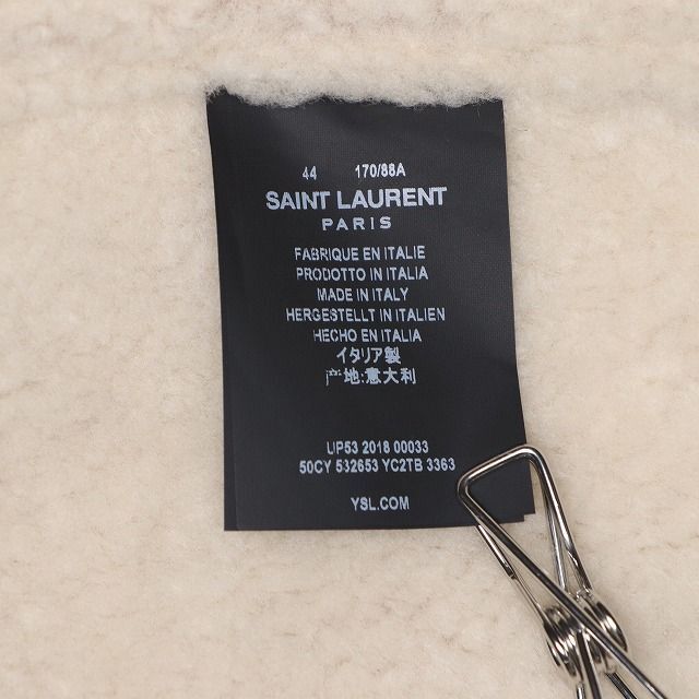 Saint Laurent(サンローラン)のSAINT LAURENT PARIS 国内正規品 18AW ムートンジャケット メンズのジャケット/アウター(レザージャケット)の商品写真