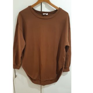 ギャップ(GAP)のギャップ　長袖Tシャツ　Sサイズ　メンズ　ブラウン(Tシャツ/カットソー(七分/長袖))