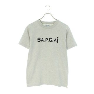 サカイ(sacai)のサカイ ×アーペーセー A.P.C. SIDE ZIP LOGO TEE SS サイドジップロゴプリントTシャツ メンズ XS(Tシャツ/カットソー(半袖/袖なし))