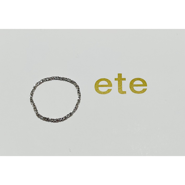 ete(エテ)のete チェーンリング　3号　ピンキーリング レディースのアクセサリー(リング(指輪))の商品写真