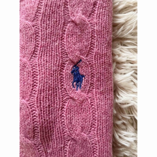 POLO RALPH LAUREN(ポロラルフローレン)の美品　ポロ　ラルフローレン　ニット　ケーブルニット　毛　カシミヤ　人気　完売 レディースのトップス(ニット/セーター)の商品写真