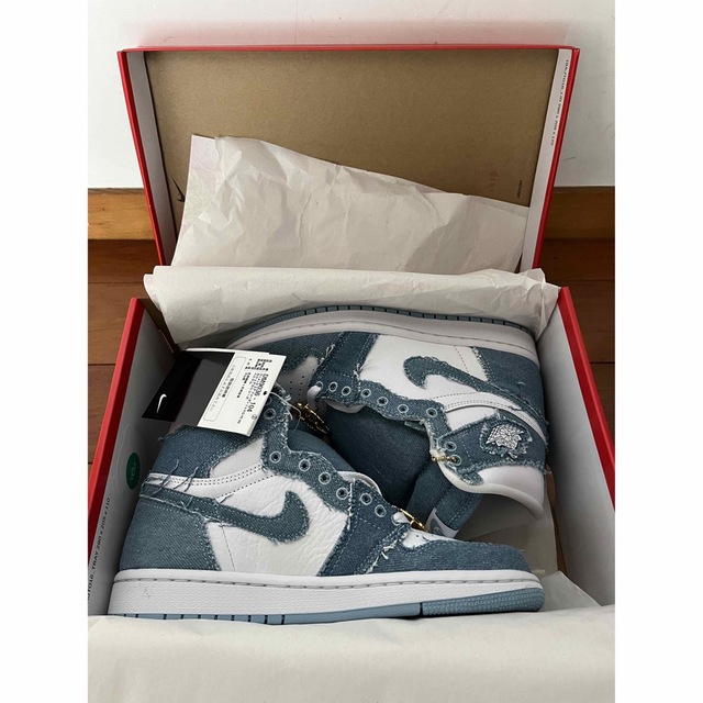 未使用 NIKE AIR JORDAN1 RETRO HI OG デニム23cm # www.uig