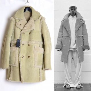 アンユーズド(UNUSED)のUNUSED/アンユーズド 17AW ムートンレザーPコート 4 オーバーサイズ(その他)