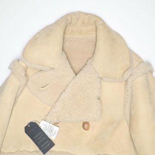 UNUSED/アンユーズド 17AW ムートンレザーPコート 4 オーバーサイズ