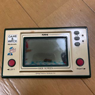 ニンテンドウ(任天堂)のゲームウォッチ(ジャンク品) ポパイ(携帯用ゲーム機本体)