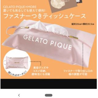 ジェラートピケ(gelato pique)のジェラートピケ　ファスナーつきティッシュケース(ティッシュボックス)