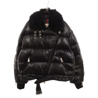 モンクレール(MONCLER)のMONCLER モンクレール FOULQUE GIUBBOTTO フォーク ダウンコート アルパカ ブラック 1 D20934639515 68950(フライトジャケット)